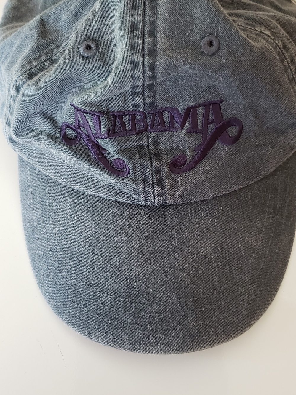 Vintage Adams Gray Blue ALABAMA  Cotton Hat with Nylon Lining